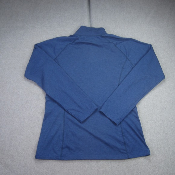 ORVIS Pullover Mens Medium Blue Trout Bum Quarter Zip Stretch Outdoor Golf - Picture 6 of 12